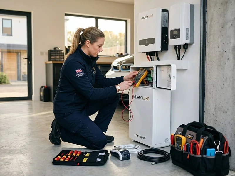 Energy Luxe electrician commissioning battery storage