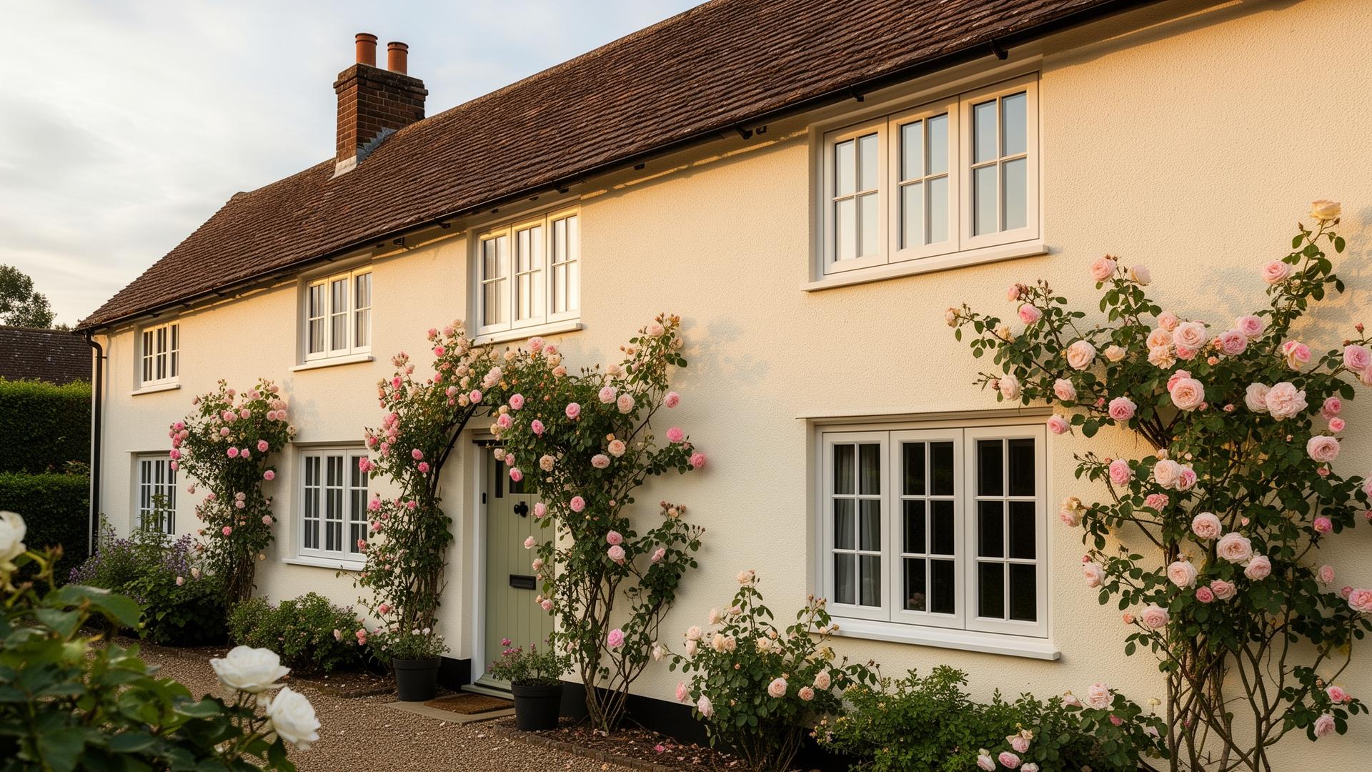 Cottage with flush fit windows