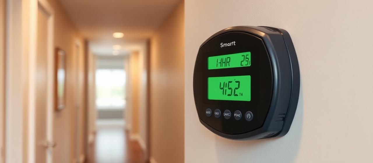 Smart meter displaying energy export data