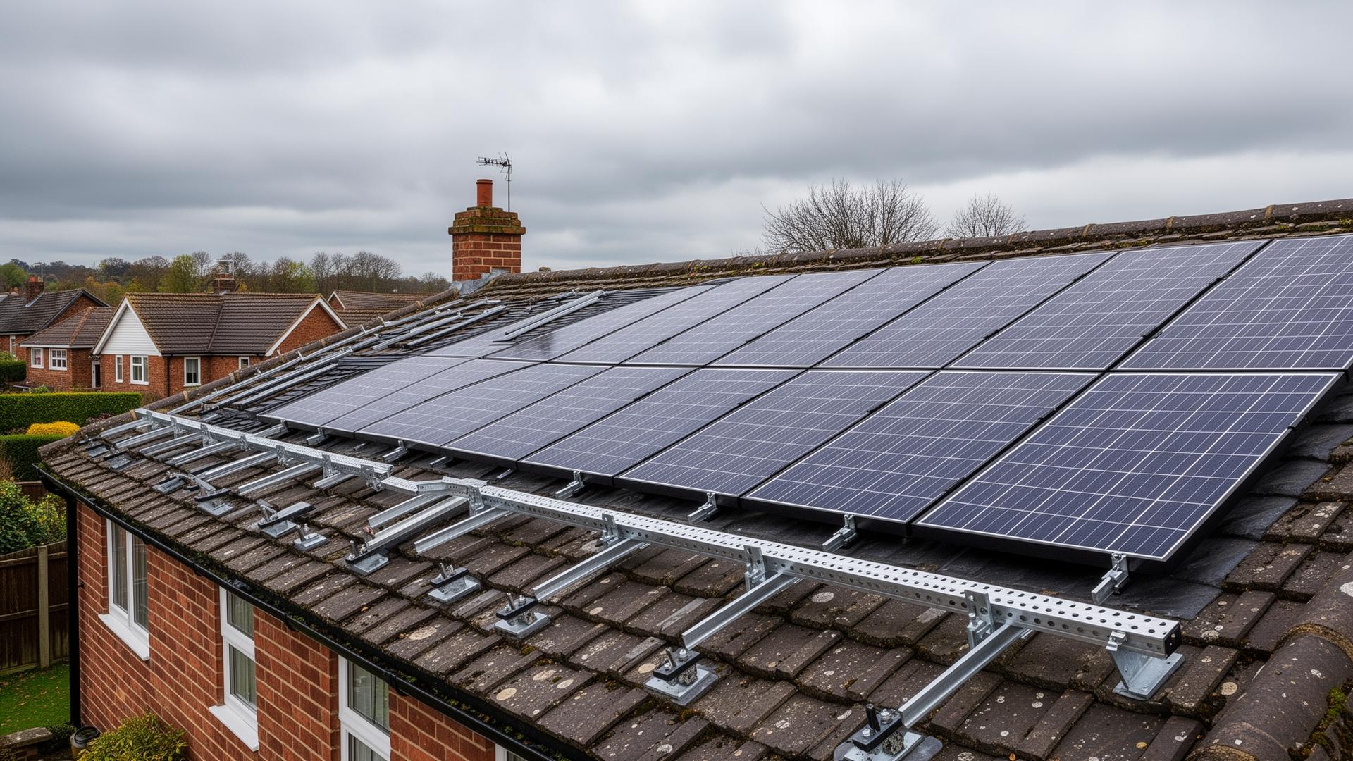 Roof repair work on a residential property
